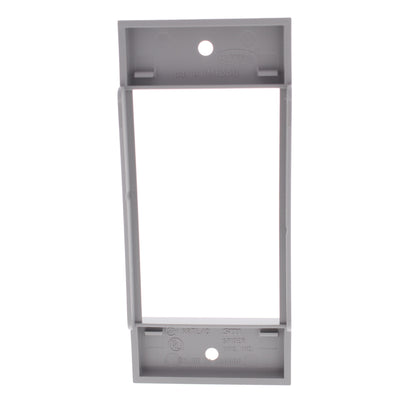 Hubbell HBLIMFSGY Gray 1-Gang 3-Unit, iStation PVC Rigid Custom Wallplate Cover