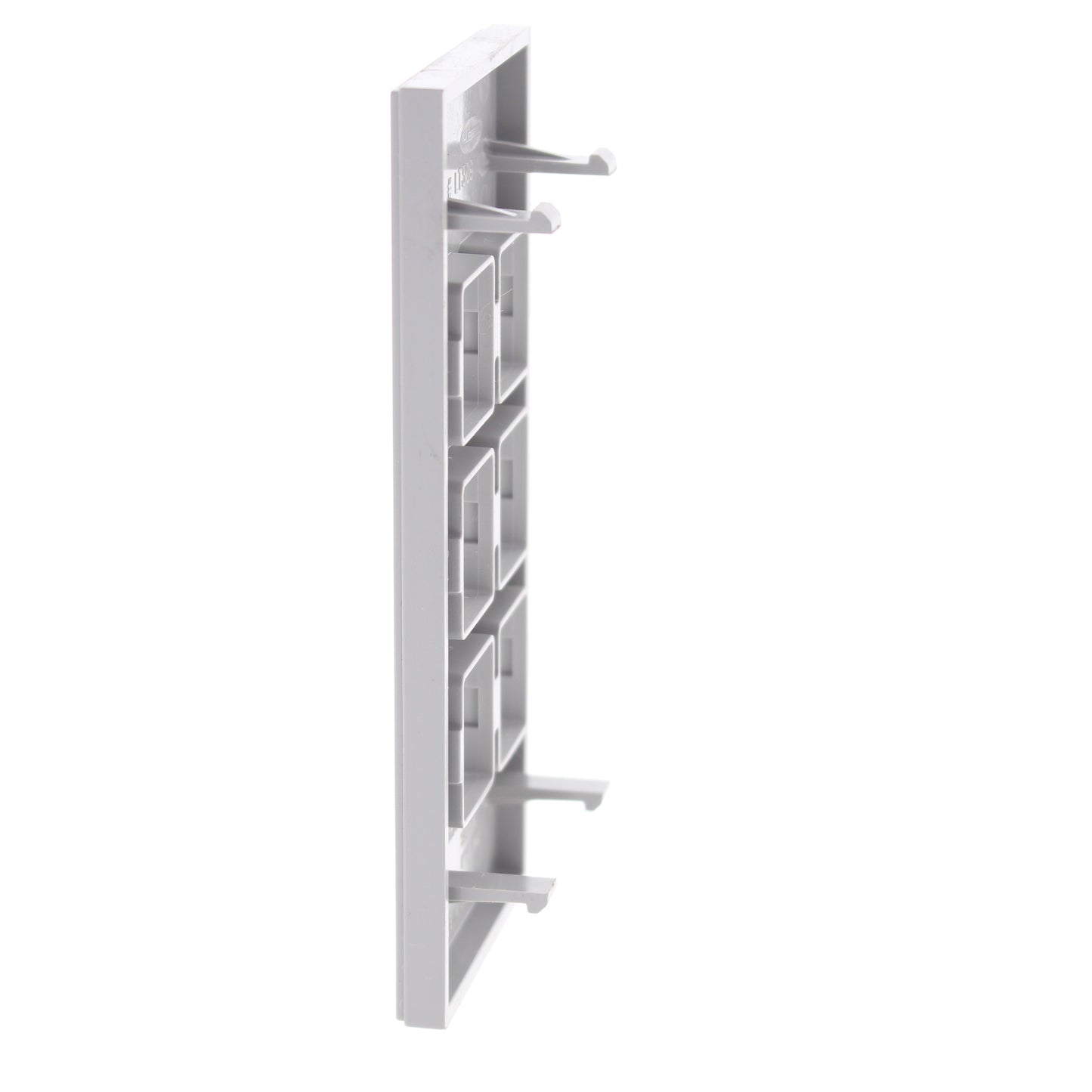 Hubbell HBLLT309GY Gray 1-Gang 6-Port, Lucent PVC Rigid Custom Wallplate 25pcs