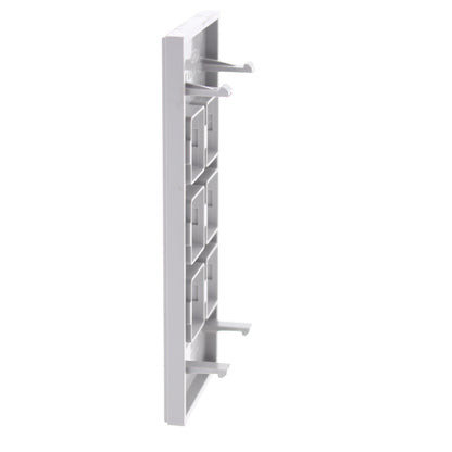 Hubbell HBLLT309GY Gray 1-Gang 6-Port, Lucent PVC Rigid Custom Wallplate 25pcs
