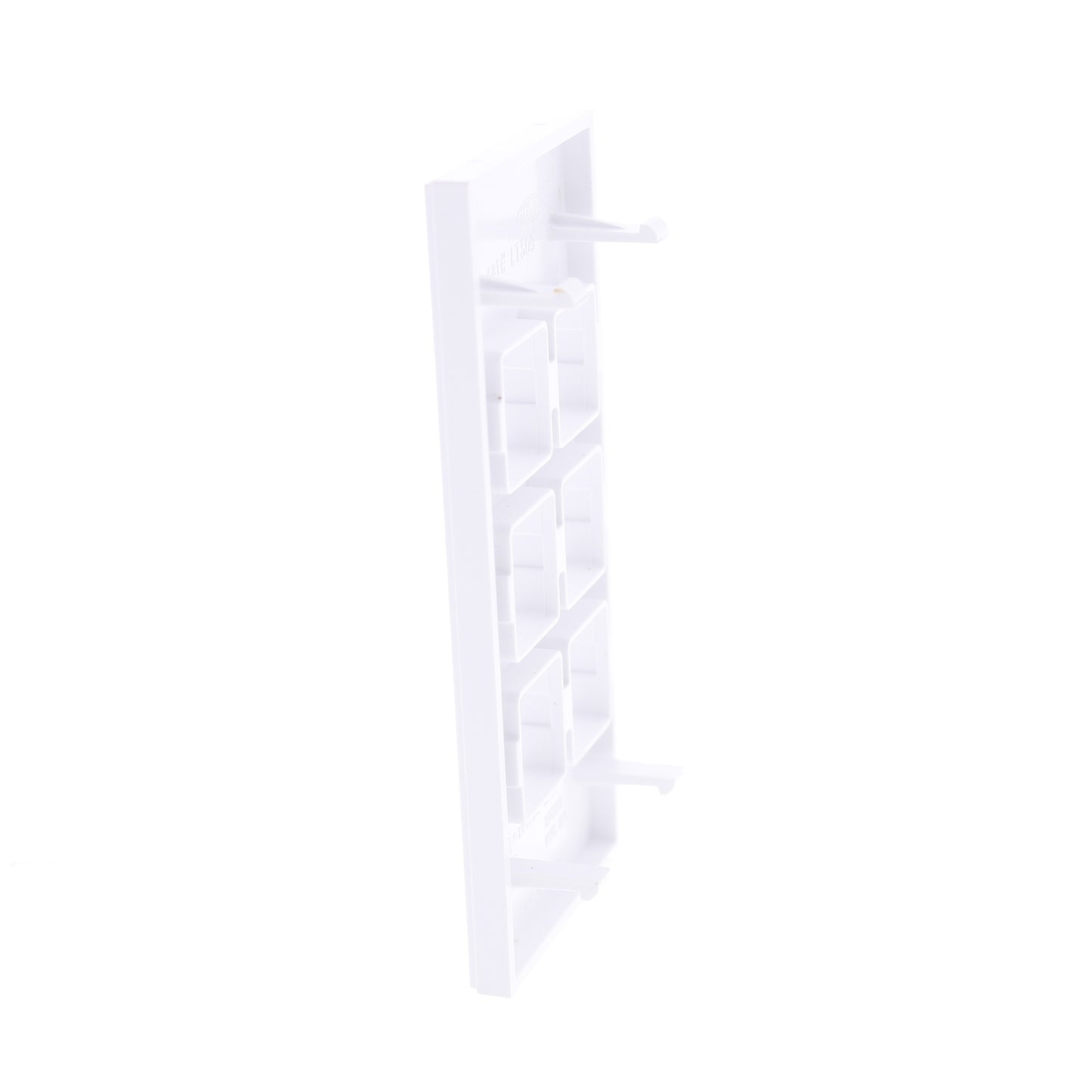 Hubbell HBLLT309WA White 1-Gang 6-Port, Lucent PVC Rigid Custom Wallplate 25pcs