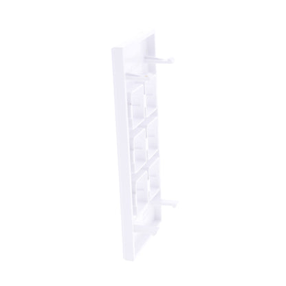 Hubbell HBLLT309WA White 1-Gang 6-Port, Lucent PVC Rigid Custom Wallplate 25pcs