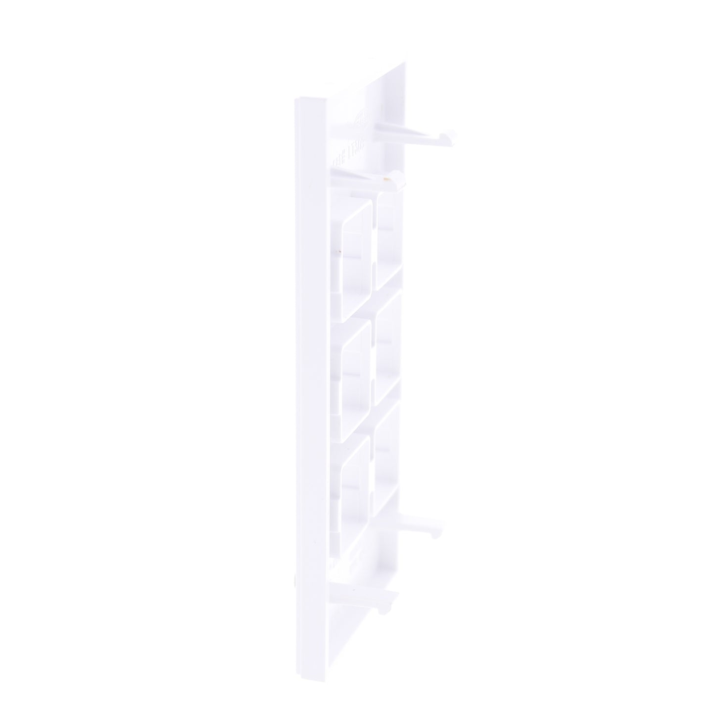 Hubbell HBLLT309WA White 1-Gang 6-Port, Lucent PVC Rigid Custom Wallplate Cover