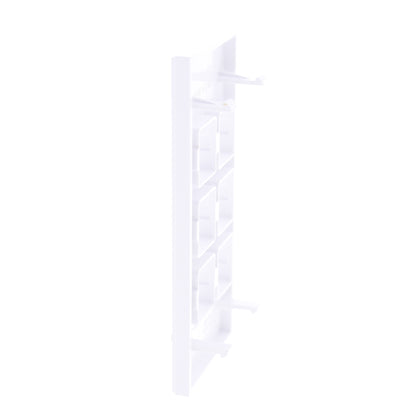 Hubbell HBLLT309WA White 1-Gang 6-Port, Lucent PVC Rigid Custom Wallplate Cover