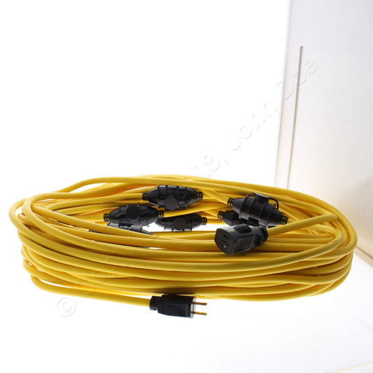 Hubbell Temporary HBLREP182S100 LED Light String Cord 100 Ft 18/2 10 Base