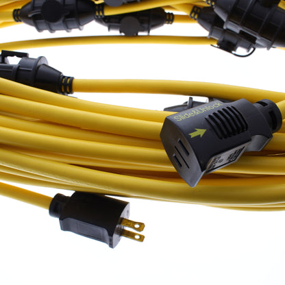 Hubbell Temporary HBLREP182S100 LED Light String Cord 100 Ft 18/2 10 Base