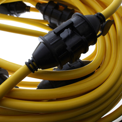 Hubbell Temporary HBLREP182S100 LED Light String Cord 100 Ft 18/2 10 Base