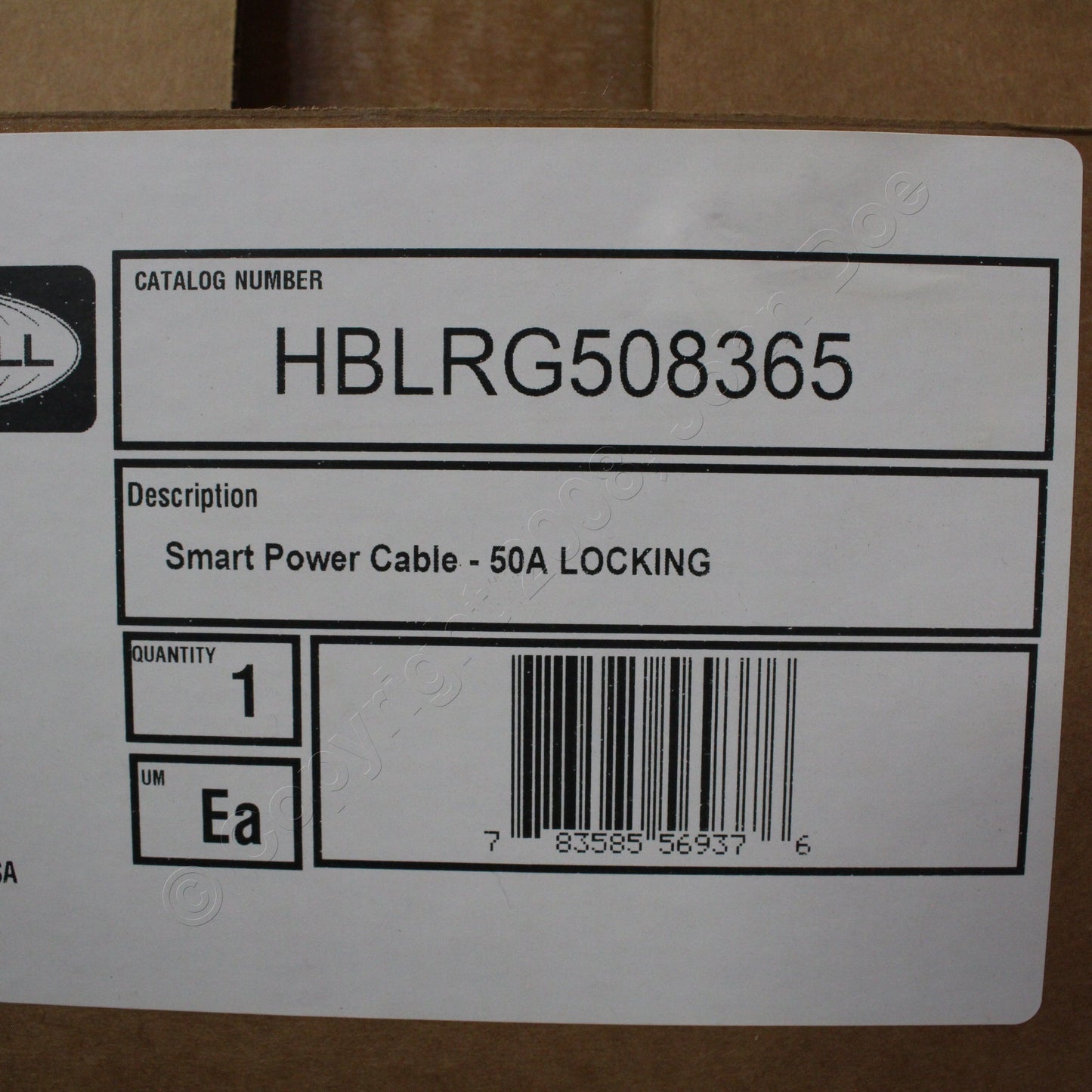 Hubbell Smart Power Cable Locking Wireless Mesh Network 50A 240V 3� HBLRG508365