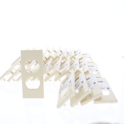 Hubbell HBLST302I Ivory 1-Gang Duplex PVC Rigid Custom Wallplate Cover 25-pack