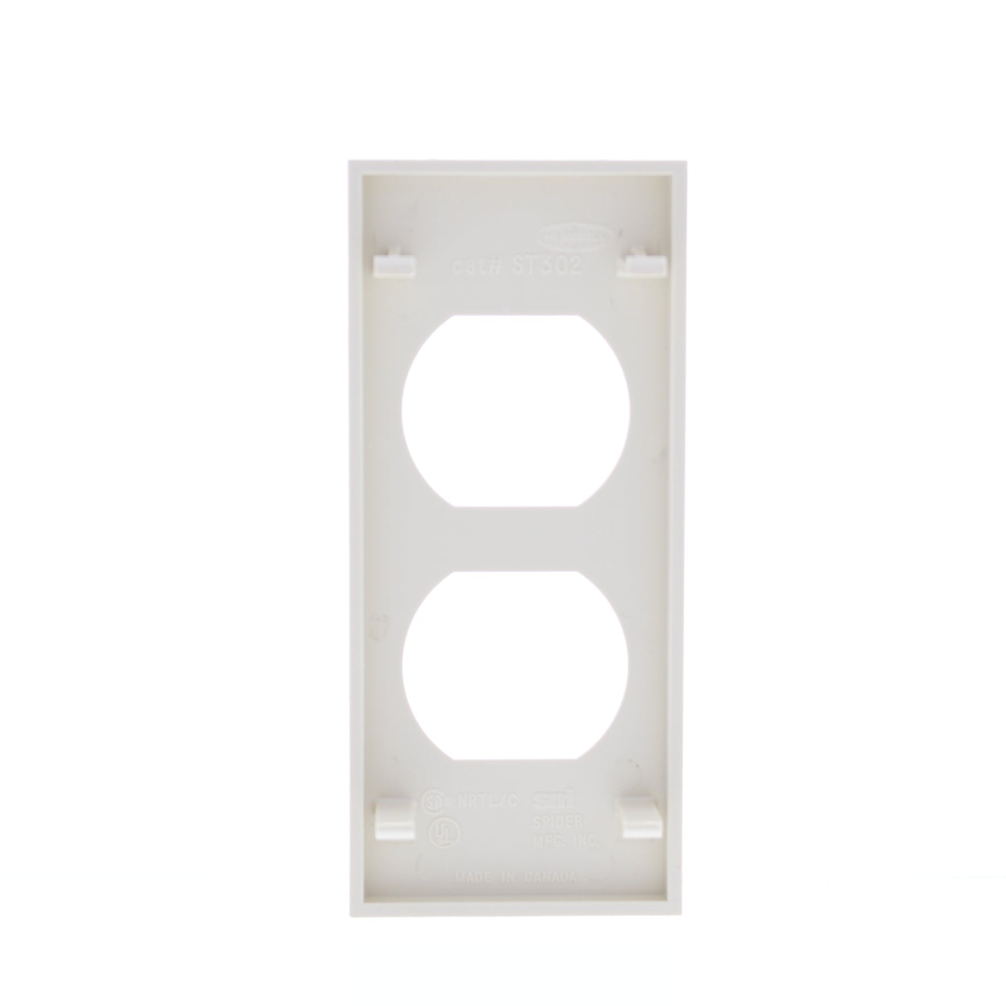 Hubbell HBLST302I Ivory 1-Gang Duplex PVC Rigid Custom Wallplate Cover 25-pack