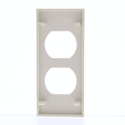 Hubbell HBLST302I Ivory 1-Gang Duplex Outlet PVC Rigid Custom Wallplate Cover