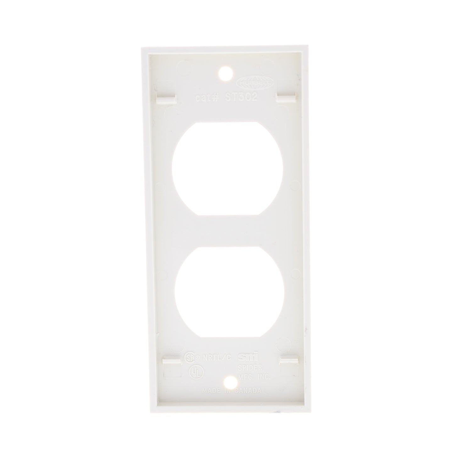 Hubbell HBLST302SI Ivory 1-Gang Duplex PVC Rigid Custom Wallplate Cover 25-pack