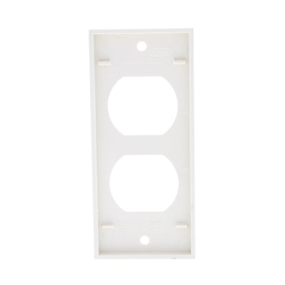Hubbell HBLST302SI Ivory 1-Gang Duplex PVC Rigid Custom Wallplate Cover 25-pack