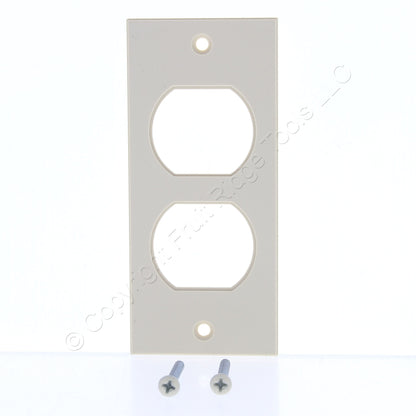 Hubbell HBLST302SI Ivory 1-Gang Duplex Outlet PVC Rigid Custom Wallplate Cover