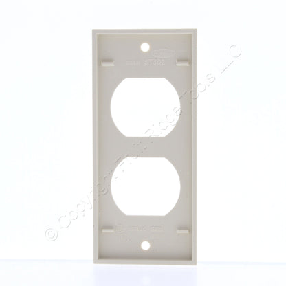 Hubbell HBLST302SI Ivory 1-Gang Duplex Outlet PVC Rigid Custom Wallplate Cover