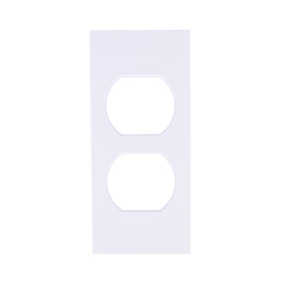 Hubbell HBLST302WA White 1-Gang Duplex PVC Rigid Custom Wallplate Cover 25-pack