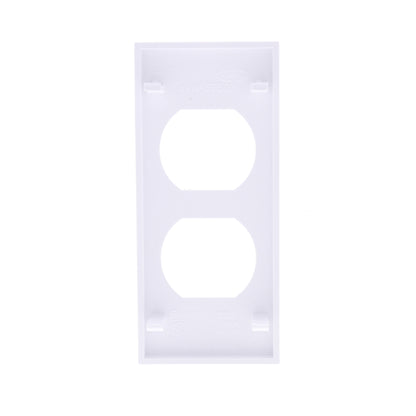 Hubbell HBLST302WA White 1-Gang Duplex PVC Rigid Custom Wallplate Cover 25-pack