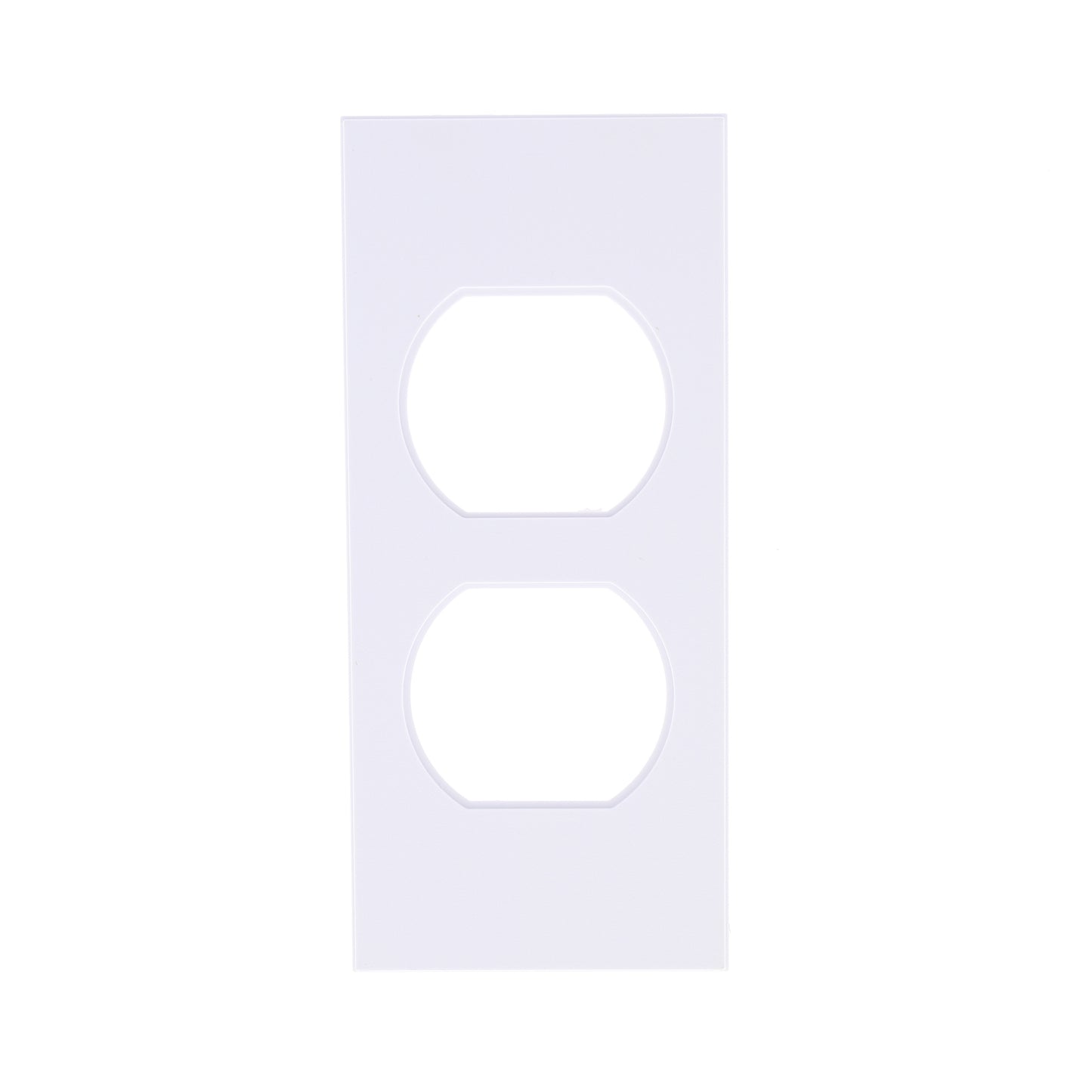 Hubbell HBLST302WA White 1-Gang Duplex Outlet PVC Rigid Custom Wallplate Cover