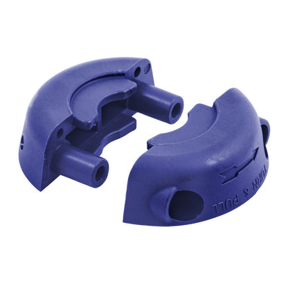 10 Hubbell Dark Blue Cord Clamps for 3-Wire Twist Lock Plugs/Connectors