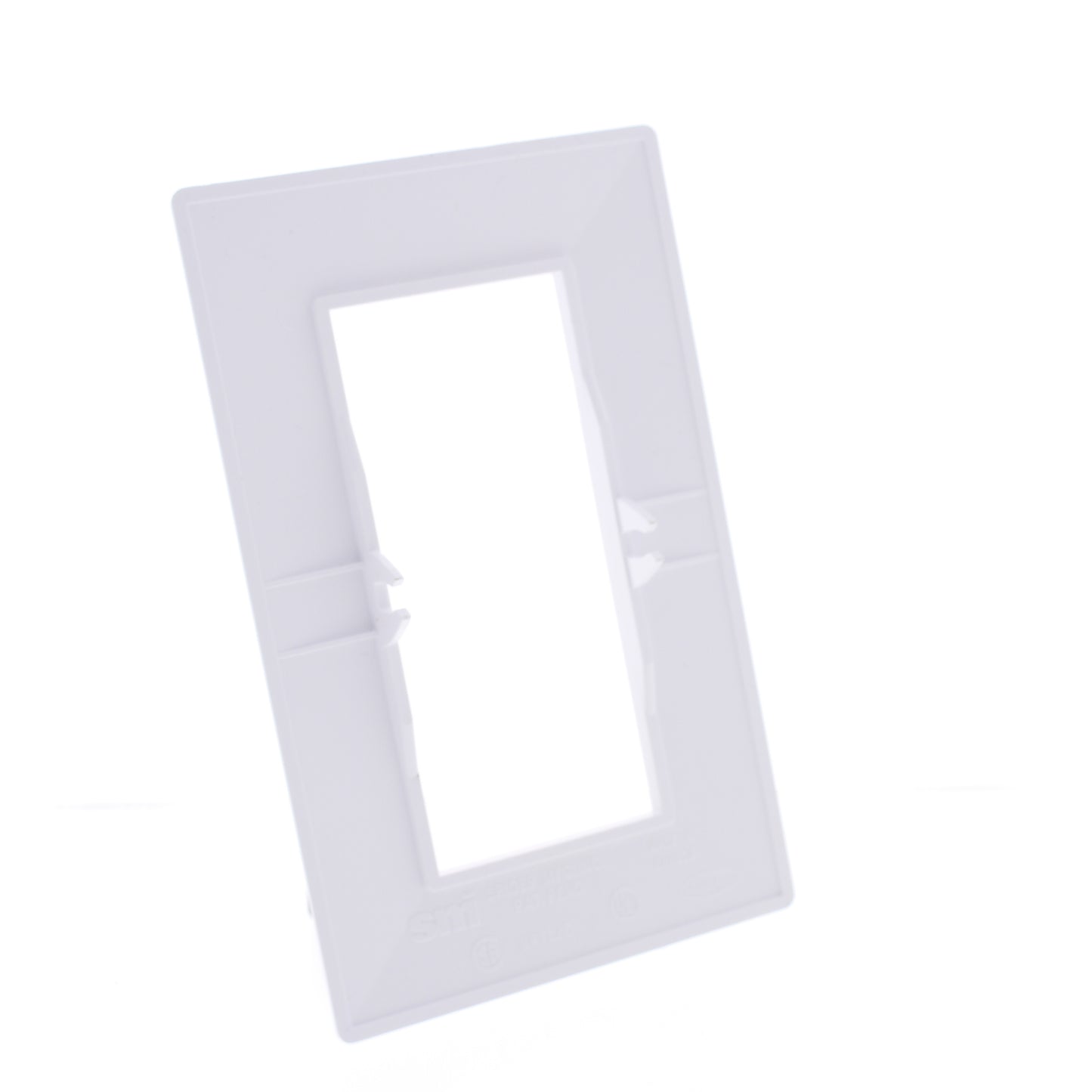 Hubbell HBLTRIM1WWA White 1-Gang Plastic Standard Wallplate Box Trim 6.75 x 4.25