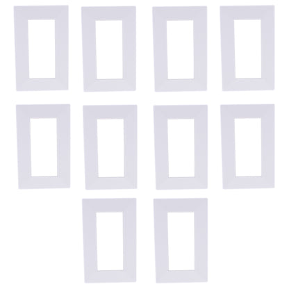 Hubbell HBLTRIM1WWA White Plastic Custom 6.75" Wallbox Trim Wallplates 10-pack