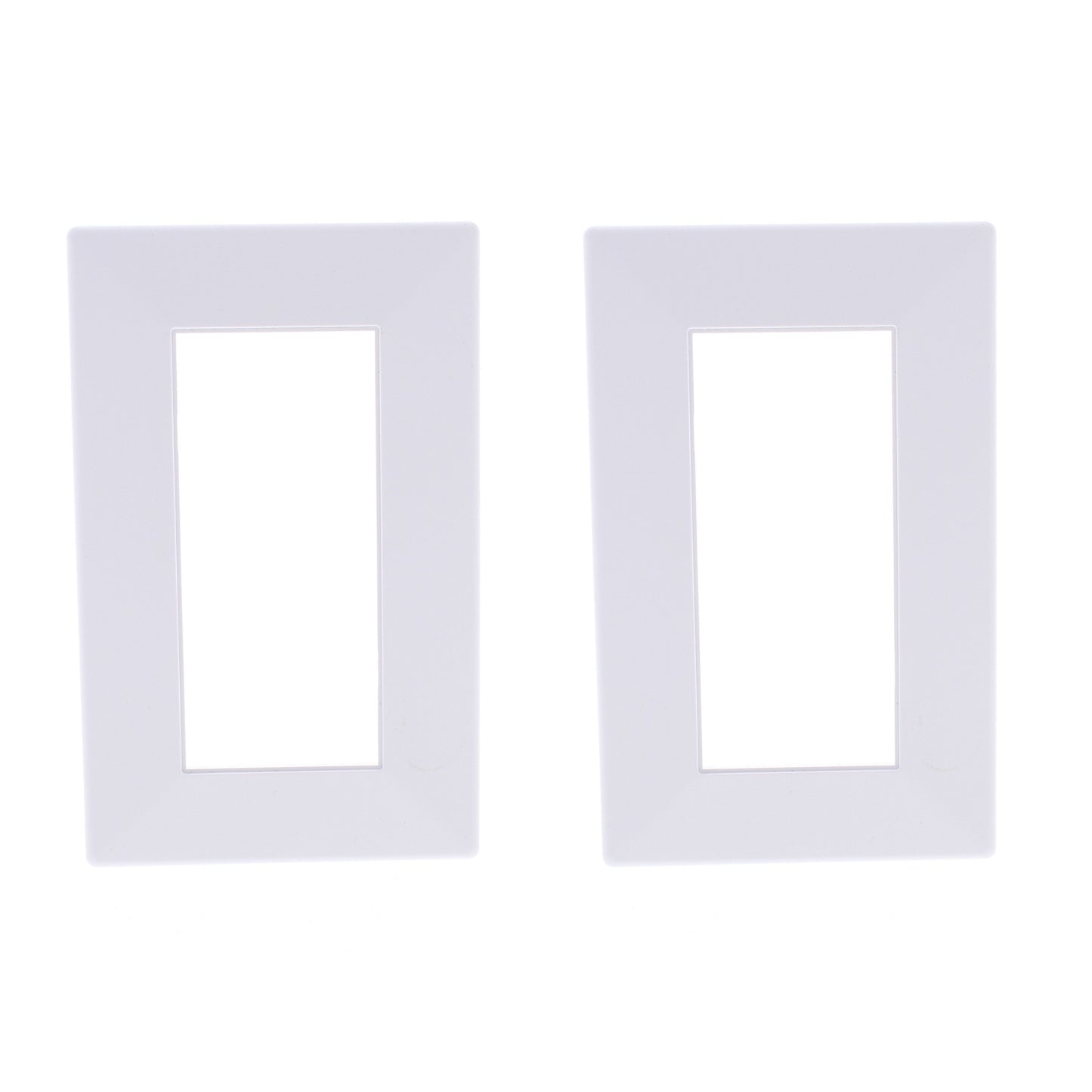 Hubbell HBLTRIM1WWA White Custom 6.75" Plastic Wallbox Trim Wallplates 2-pack