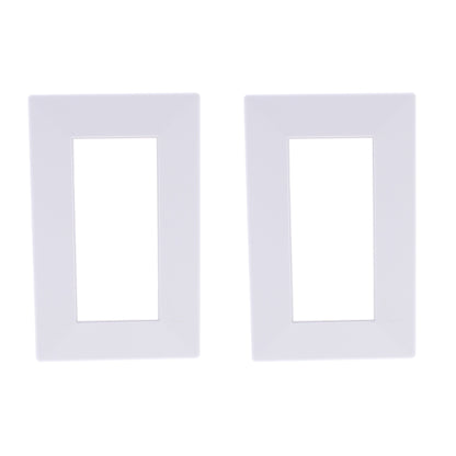 Hubbell HBLTRIM1WWA White Custom 6.75" Plastic Wallbox Trim Wallplates 2-pack