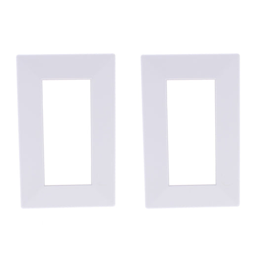 Hubbell HBLTRIM1WWA White Custom 6.75" Plastic Wallbox Trim Wallplates 2-pack