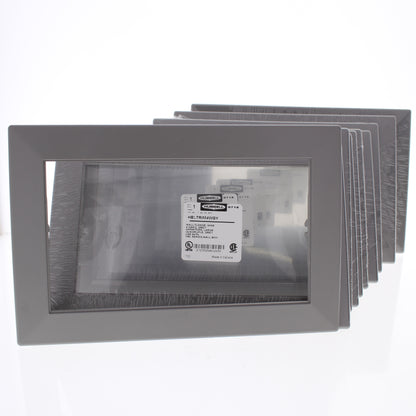 Hubbell HBLTRIM4WGY Gray 4-Gang Custom Plastic Standard Wallplate Cover 10-pack