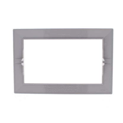Hubbell HBLTRIM4WGY Gray 4-Gang Custom Plastic Standard Wallplate Cover 10-pack