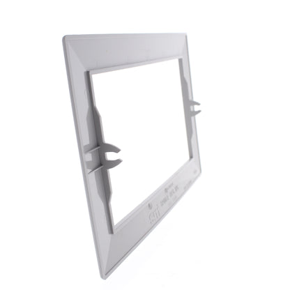 Hubbell HBLTRIM4WGY Gray 4-Gang Custom Plastic Standard Wallplate Cover 10-pack