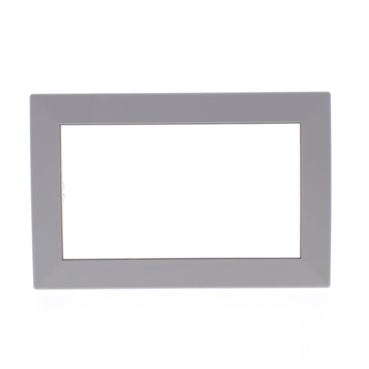 Hubbell HBLTRIM4WGY Gray 4-Gang Plastic Wallplate Cover Flange for HBL Wall Box