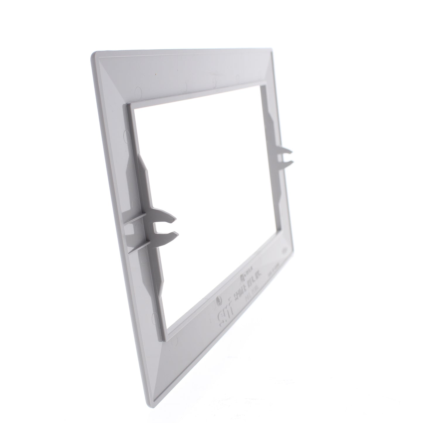 Hubbell HBLTRIM4WGY Gray 4-Gang Plastic Wallplate Cover Flange for HBL Wall Box