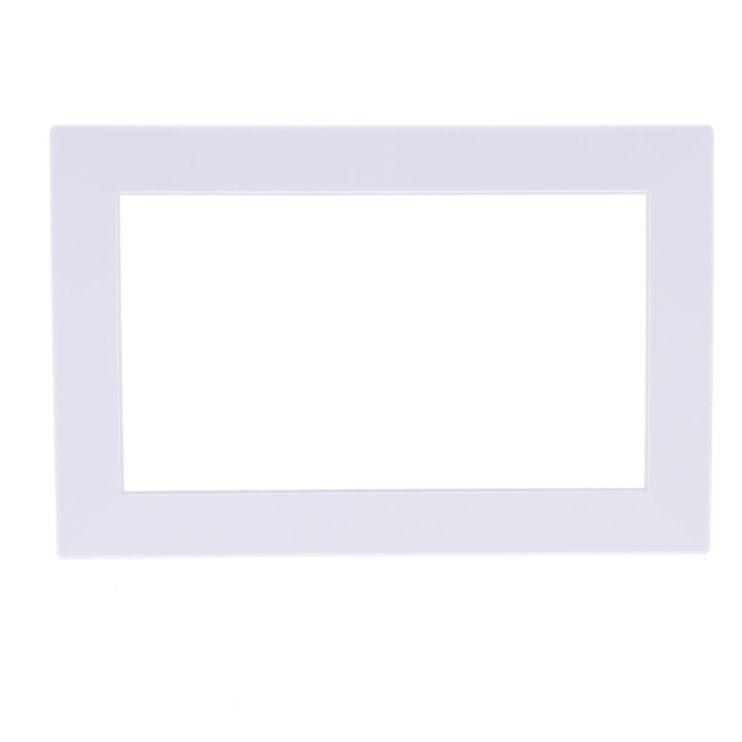 Hubbell HBLTRIM4WWA White 4-Gang Plastic Standard Wallplate Box Trim 6.75 x 5.26