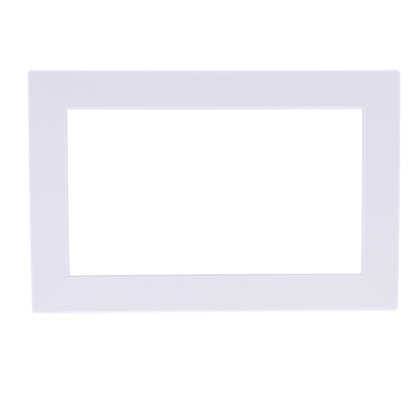 Hubbell HBLTRIM4WWA White 4-Gang Plastic Standard Wallplate Box Trim 6.75 x 5.26