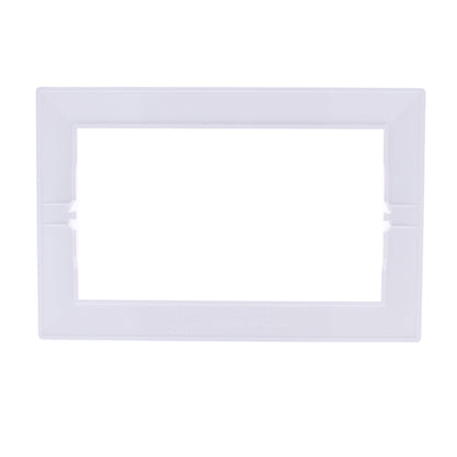 Hubbell HBLTRIM4WWA White 4-Gang Plastic Standard Wallplate Box Trim 6.75 x 5.26