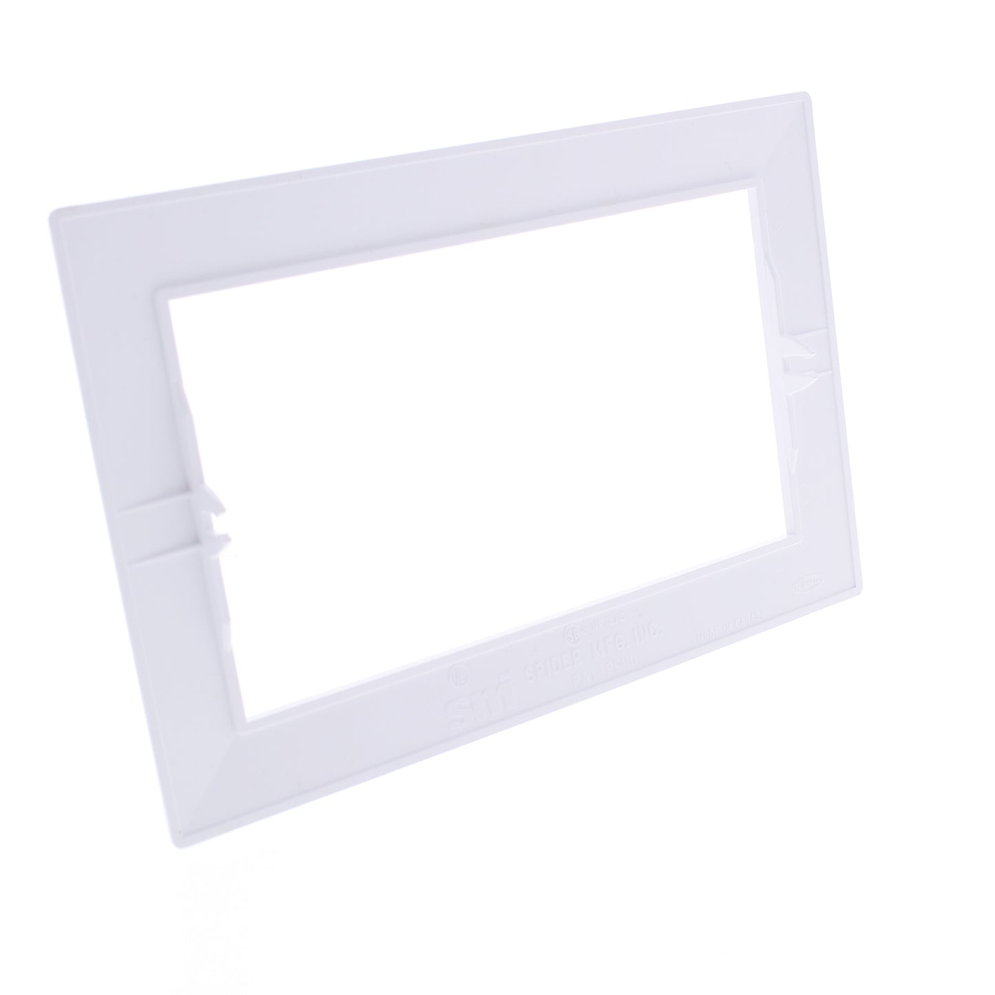 Hubbell HBLTRIM4WWA White 4-Gang Plastic Standard Wallplate Box Trim 6.75 x 5.26