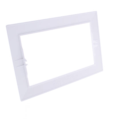 Hubbell HBLTRIM4WWA White 4-Gang Plastic Standard Wallplate Box Trim 6.75 x 5.26
