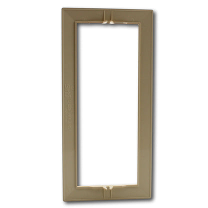 Hubbell HBLTRIM6WI Ivory 6-Gang Custom Plastic Standard Wallplate Cover 10-pack
