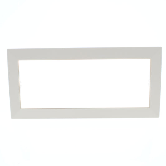 Hubbell HBLTRIM6WI Ivory 6-Gang Plastic Wallplate Cover Flange for HBL Wall Box