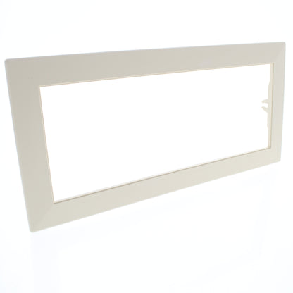 Hubbell HBLTRIM6WI Ivory 6-Gang Plastic Wallplate Cover Flange for HBL Wall Box