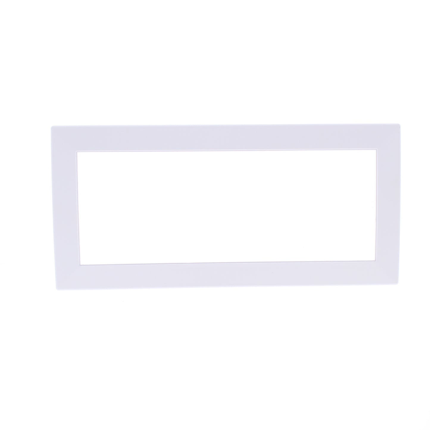 Hubbell HBLTRIM6WWA White 6-Gang Plastic Standard Wallplate Box Trim 6.75 x13.25