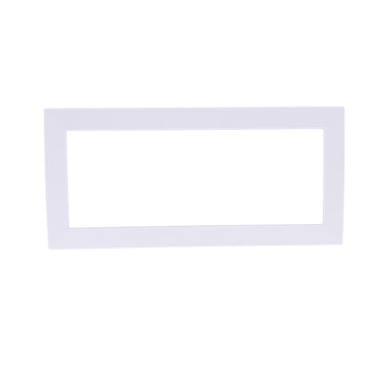 Hubbell HBLTRIM6WWA White 6-Gang Plastic Standard Wallplate Box Trim 6.75 x13.25