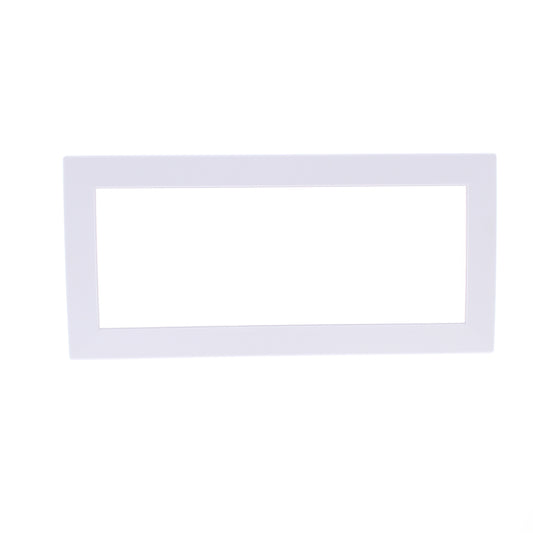 Hubbell HBLTRIM6WWA White 6-Gang Plastic Standard Wallplate Box Trim 6.75 x13.25