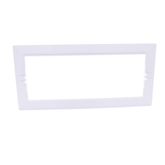 Hubbell HBLTRIM6WWA White 6-Gang Plastic Standard Wallplate Box Trim 6.75 x13.25
