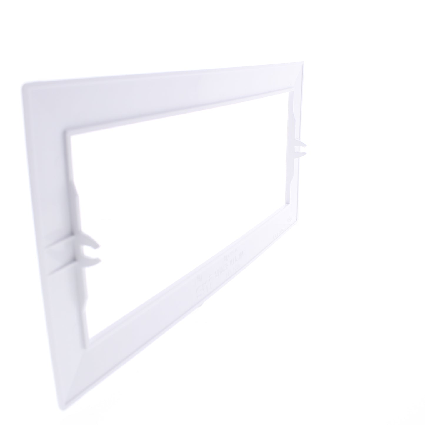 Hubbell HBLTRIM6WWA White 6-Gang Plastic Standard Wallplate Box Trim 6.75 x13.25