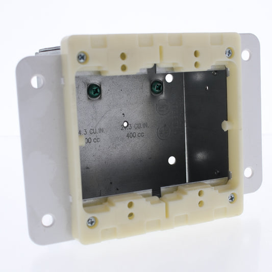 Hubbell Multi-Connect 2-Gang Recessed Electrical Wallbox for Drywall HBLWSCS2A