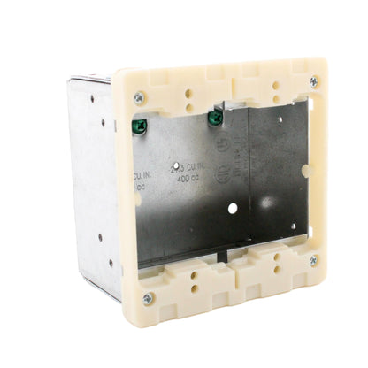 Hubbell Multi-Connect 2-Gang Recessed Electrical Wallbox for Drywall HBLWSCS2AM1