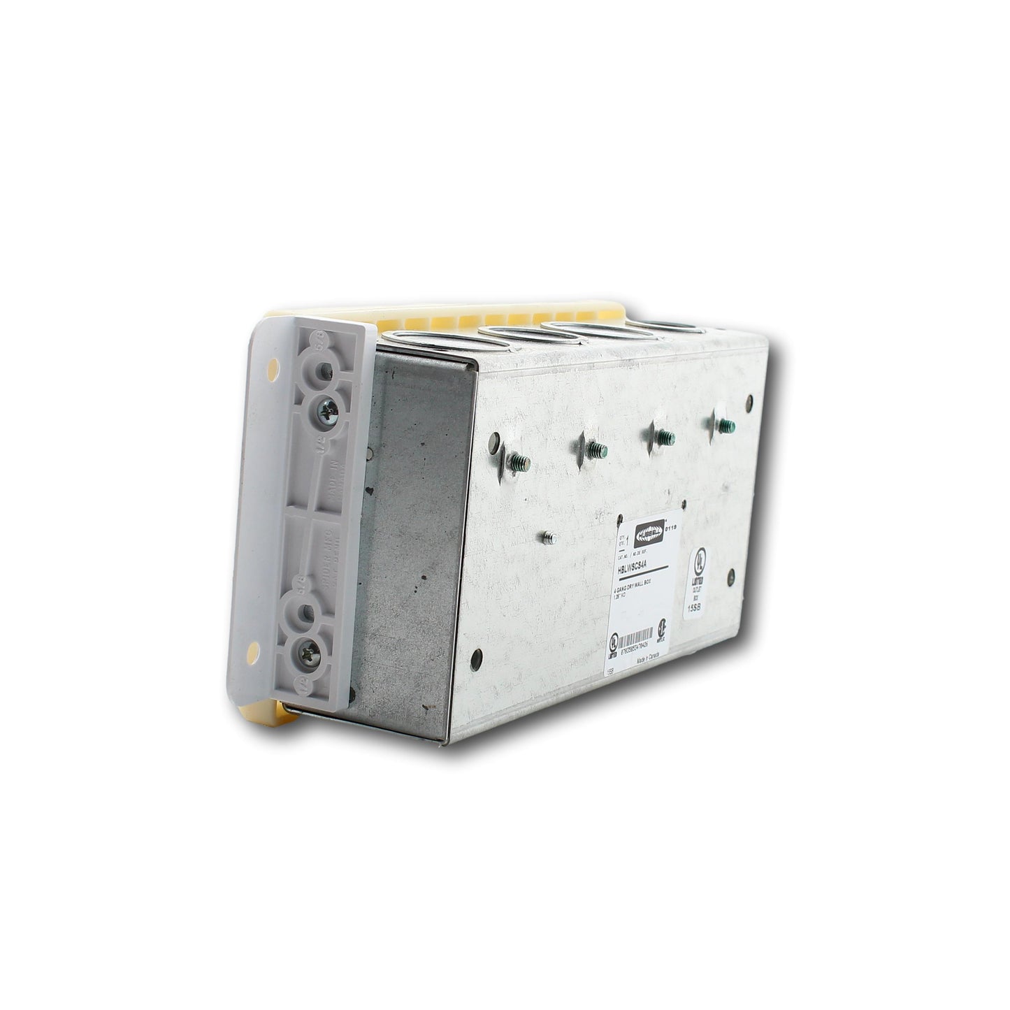 Hubbell HBLWSCS4AM1 Multi-Connect 4-Gang Recessed Electrical Wallboxes 10-Pack