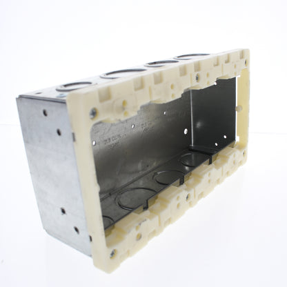 Hubbell Multi-Connect 4-Gang Recessed Electrical Wallbox for Drywall HBLWSCS4AM1