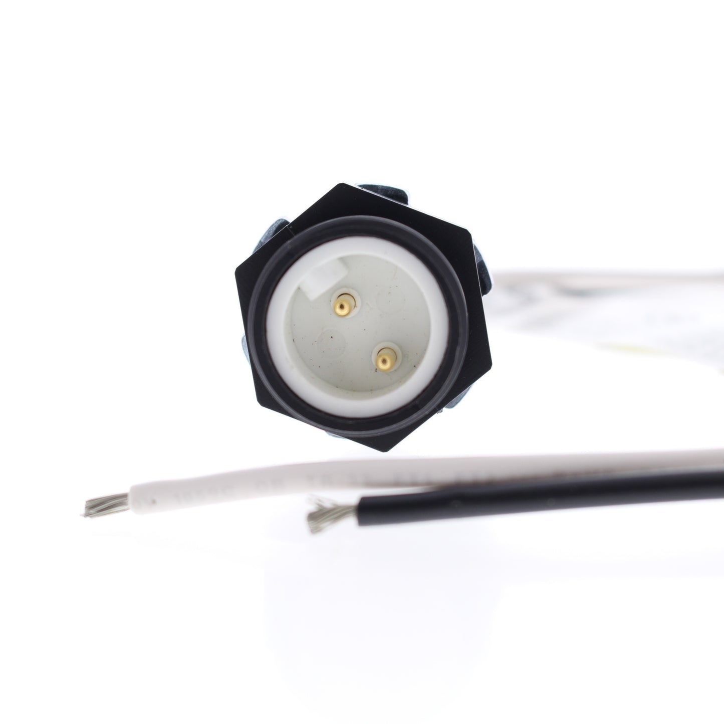 Hubbell Mini-Quick Male Straight Receptacle 2P2W 16AWG Quick-Connect HBNS02501